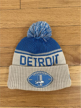 Detroit Lions NFL Knit Pom Pom Beanie Hat